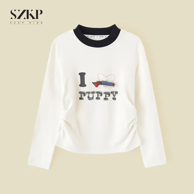 SZKP冬季新款女童装洋气打底衫中大童休闲儿童长袖T恤BGYD556223