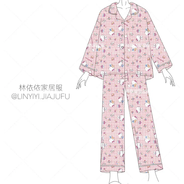 男生云朵棉福袋睡衣ins春夏秋冬夏季睡衣春秋长袖长裤纯色家居服