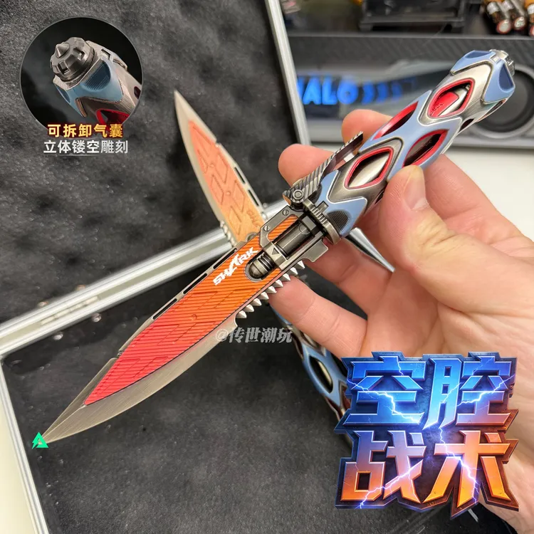 暗区突围游戏周边空腔战术喷气全金属玩具兵器模型摆件
