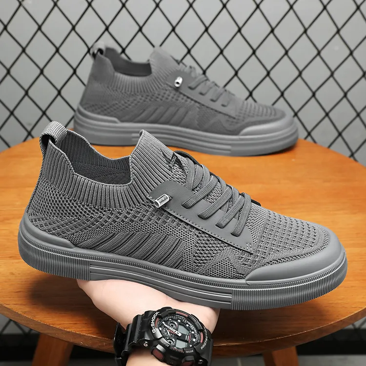 男士网面鞋新款透气薄款韩版春季防臭软底百搭休闲飞织老北京布鞋商品图