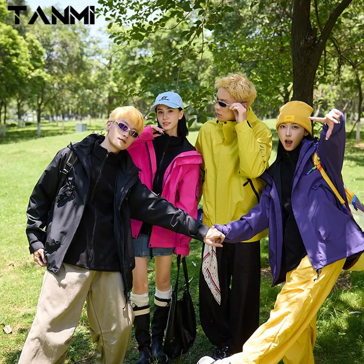 探觅旗舰正品三合一冲锋衣女款可拆卸春秋外套冬季防风防水登山服