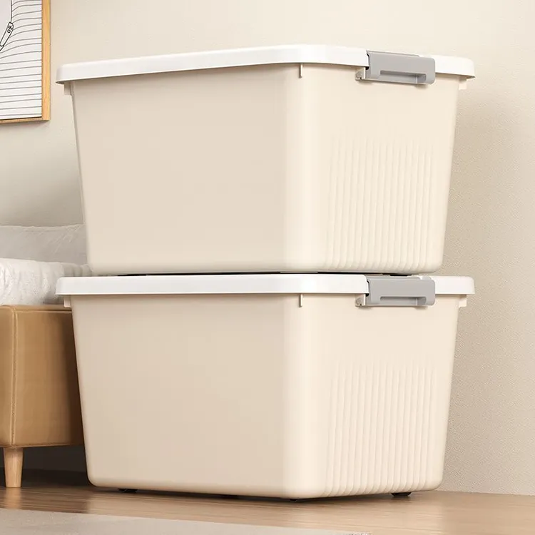 防尘整理箱收纳箱家用特大号衣柜收纳箱整理盒被子衣物玩具储物箱
