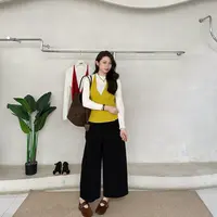 拼色两件套上衣-