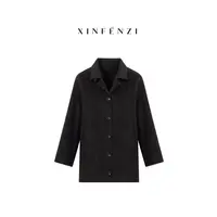 【万有引力】XINFENZI 蚕丝驼绒高端双面呢外套 WJK36528