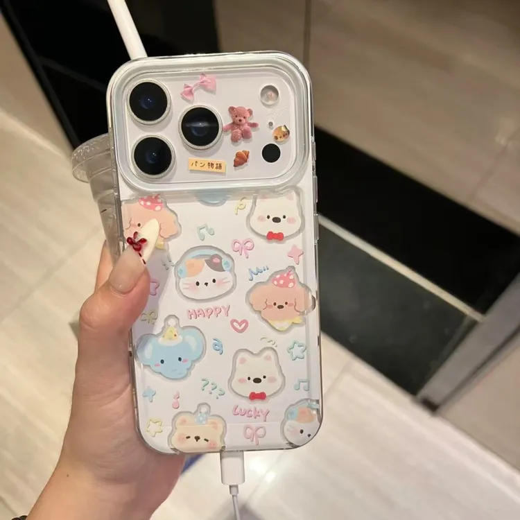 镂空小动物适用iPhone17Promax17手机壳16苹果15创意14卡通13防摔