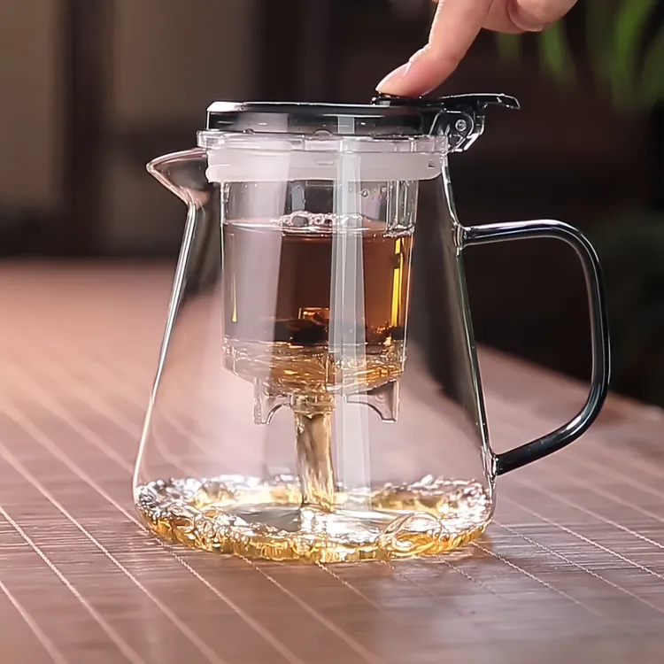 当代 飘逸杯泡茶壶家用茶水分离泡茶杯耐热玻璃冲茶壶茶杯