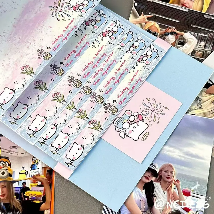 （利灵）小猫瀑布贺卡机关书卡通可爱表白惊喜送女友生日七夕礼物