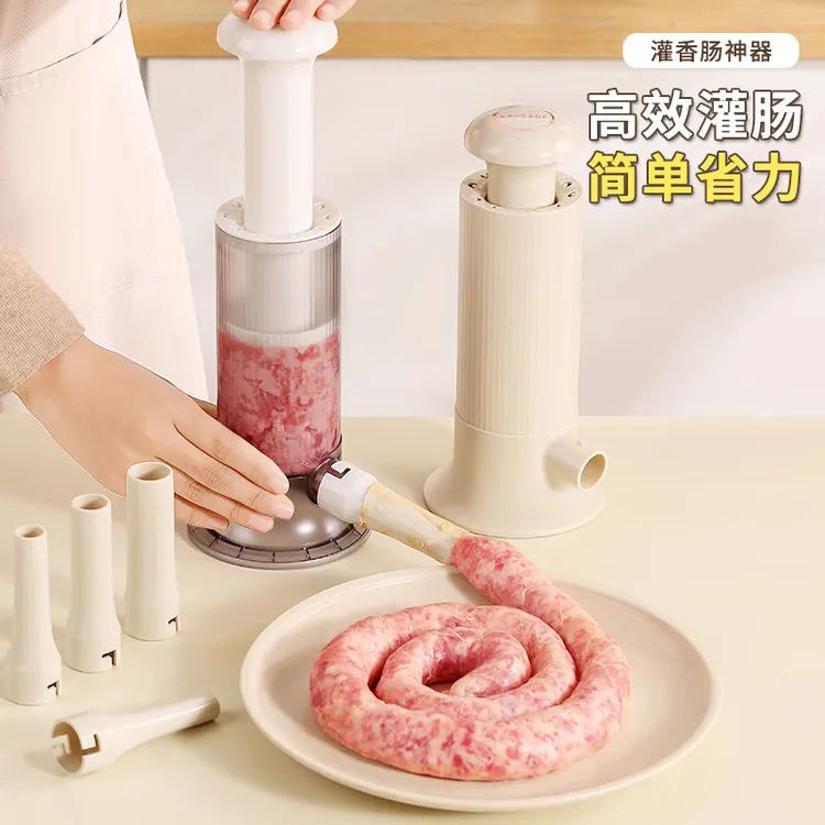 手动灌肠器家用手推灌香肠肠衣工具手工制作腊肠机器小型灌肠器