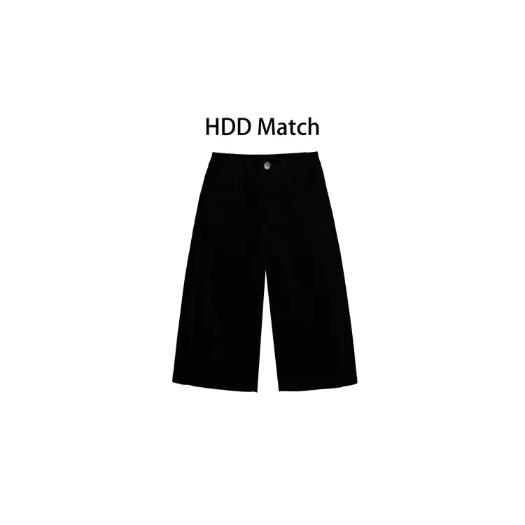 HDD- "条绒态度" 棉 秋冬女款条绒灯芯绒七八分宽松休闲裤 Y9058 