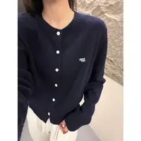 /Egg鸡蛋开衫/圆领时尚刺绣简约针织开衫 胸围52 衣长55 95369