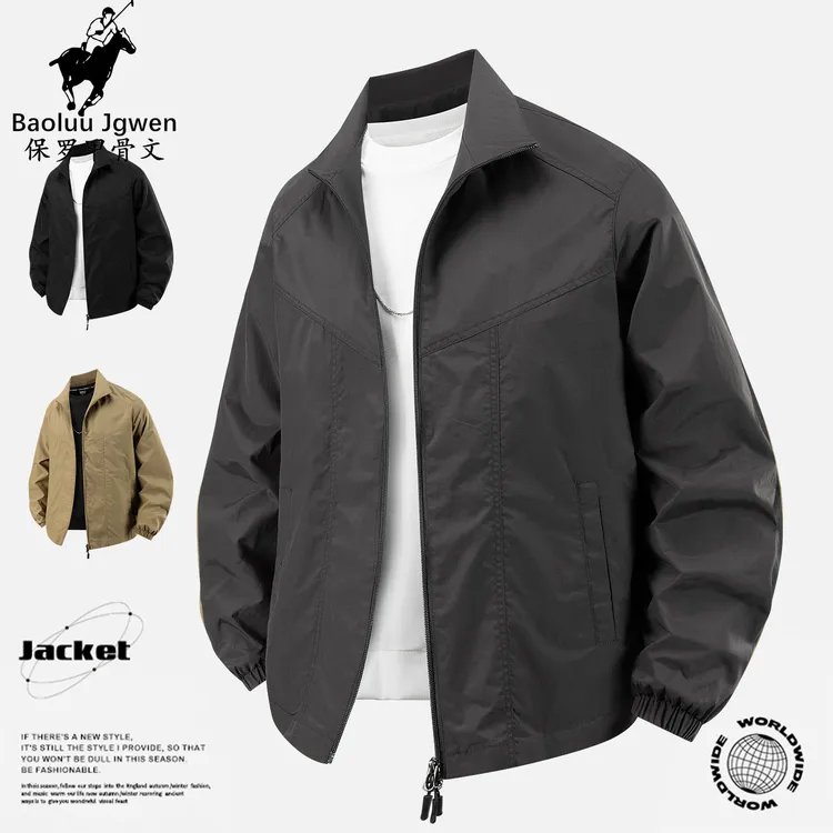 Baoluu Jgwen/保罗甲骨文工装休闲男士夹克外套秋冬立领户外休闲