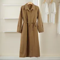 麦迪尚品【夕Y】50909119 棉气质优雅长袖连衣裙春秋女装品牌折扣