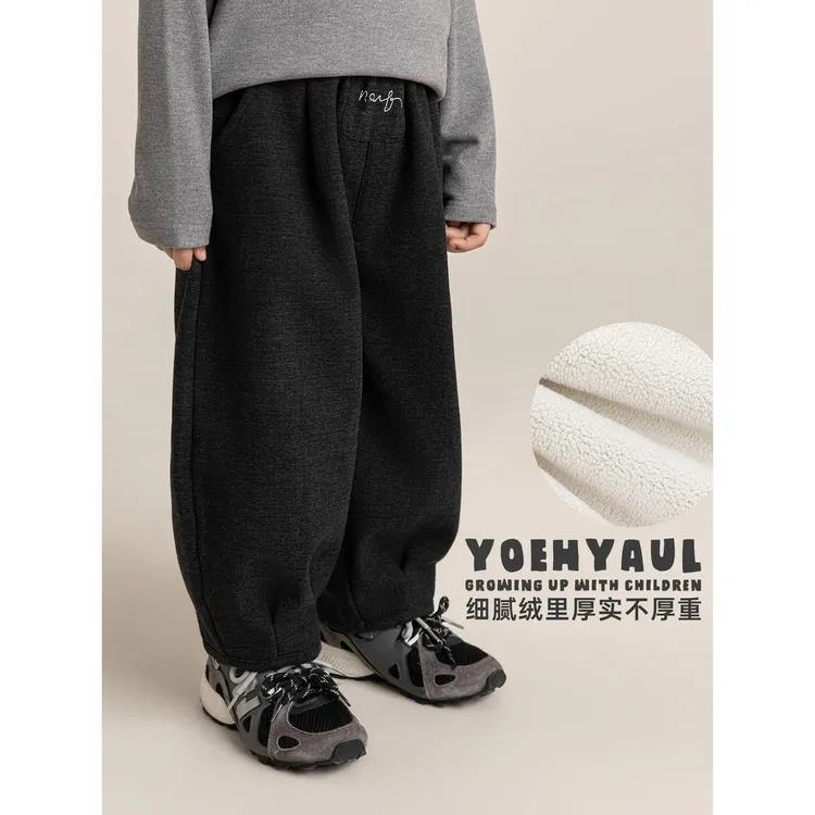YOEHYAUL/幼悠【冬叁波】好暖好搭配挺括不易皱 一体绒灯笼裤 N7327