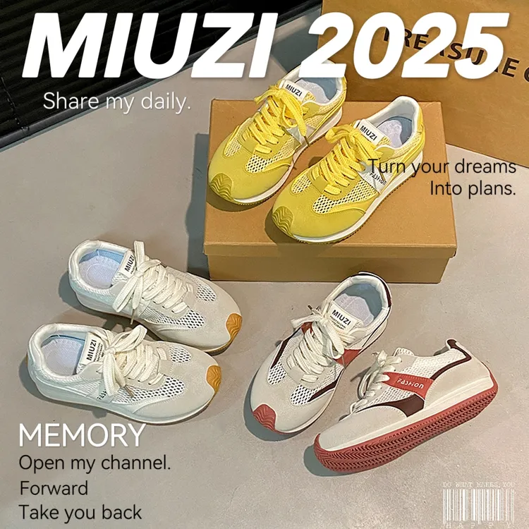 【外贸尾单】日系春季新款阿甘鞋女潮跑步运动休闲百搭平底德训鞋