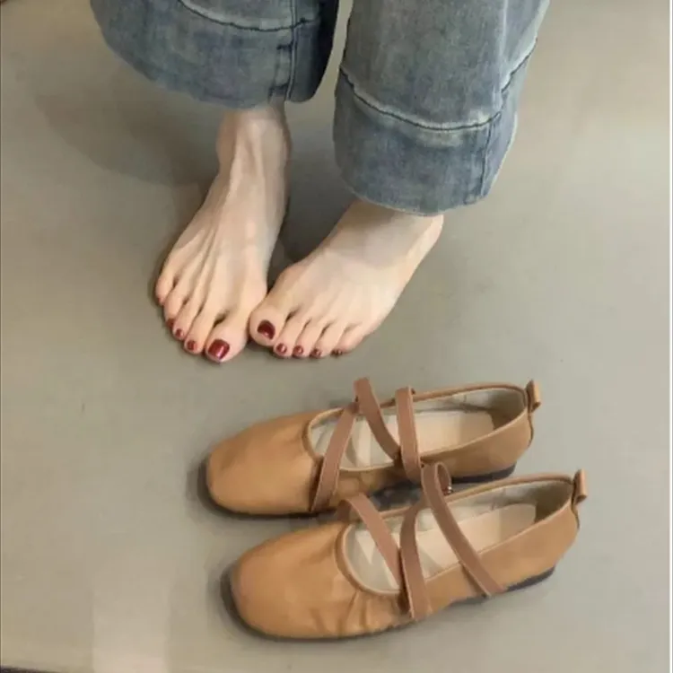 BS-872-2软底单鞋女2025必穿蛋卷鞋软软软好穿四季奶奶鞋女鞋