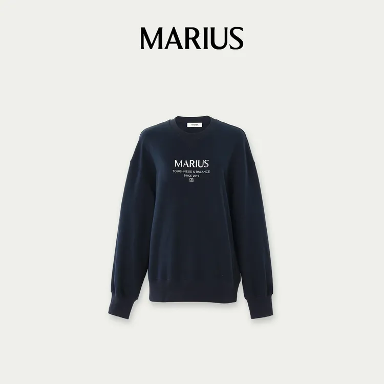 MARIUS【琥珀流光风】‘MS’经典三色logo卫衣