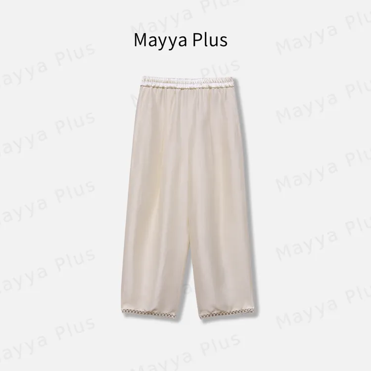 【宝藏醋酸】Mayya Plus麦芽定制夏季新款慵懒风宽松休闲裤32528823
