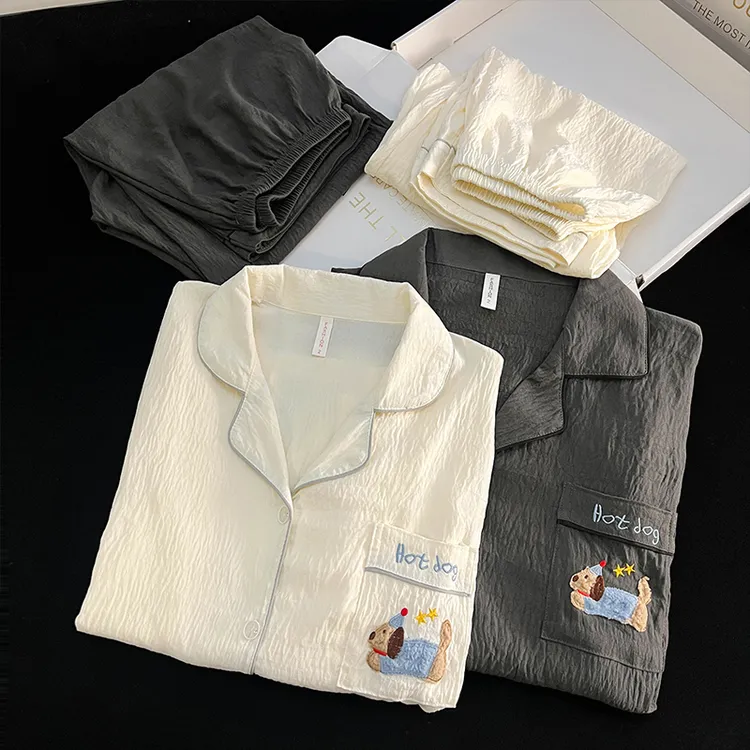 星星腊肠狗云朵棉睡衣秋冬季情侣爆款2025新款家居服长袖长裤套装