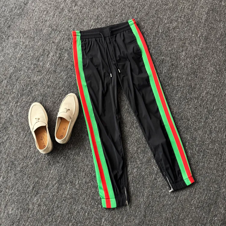 GDTN-夏季男士休闲裤彩条小脚潮流直筒百搭时尚休闲长裤G-88823