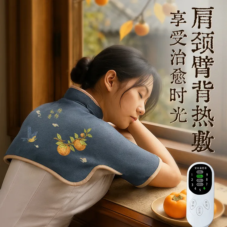 肩颈臂背热敷包海盐粗盐肩颈腰部电加热家用艾草盐包电加热理疗袋