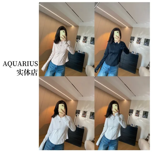 【AQUARIUS】（凉感防晒）防晒瑜伽服上衣69819