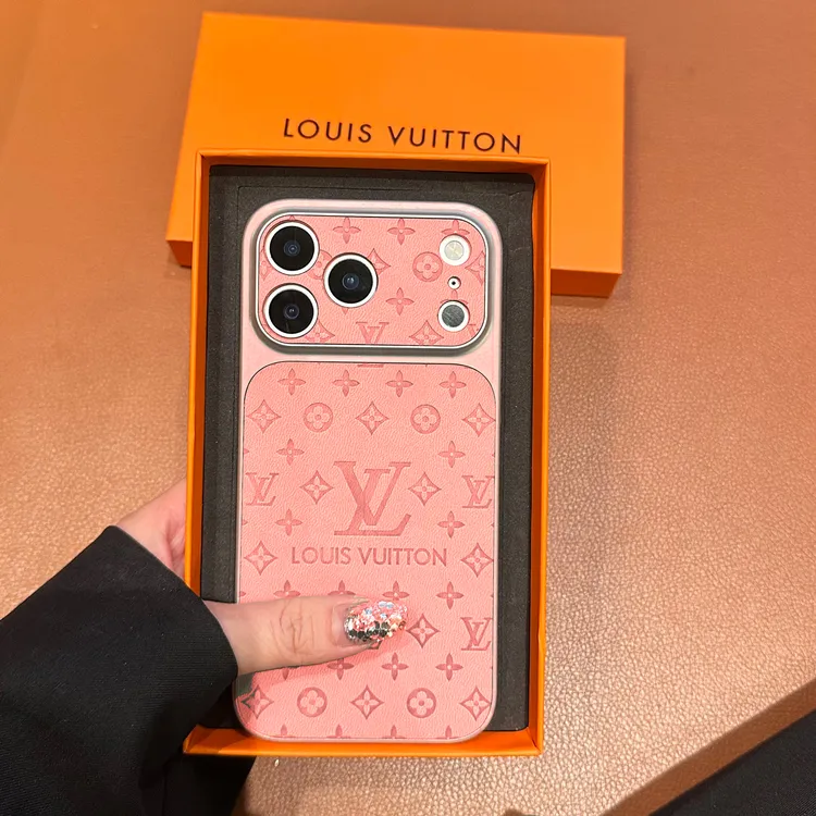 【Ai按键全包】粉色苹果17promax手机壳老花适用iPhone16保护套15女