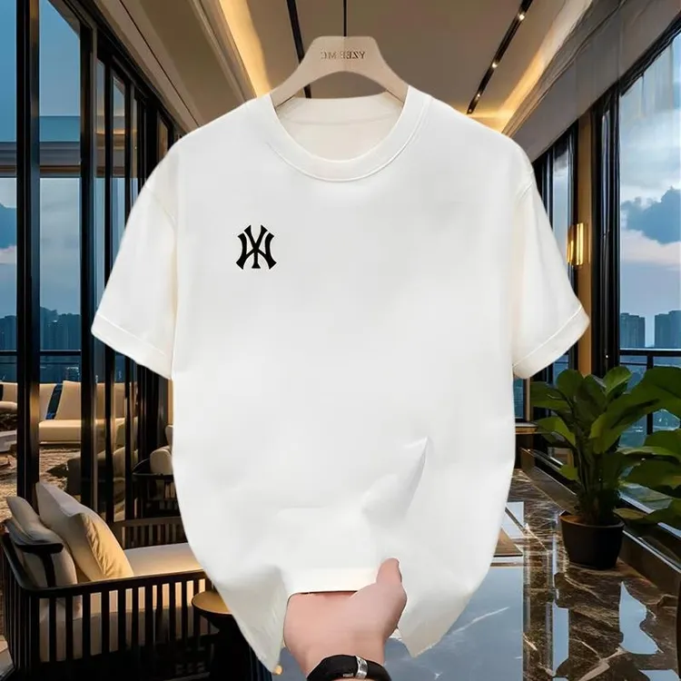 重磅潮牌印花纯棉短袖T恤男士运动休闲半袖情侣宽松百搭体恤衫