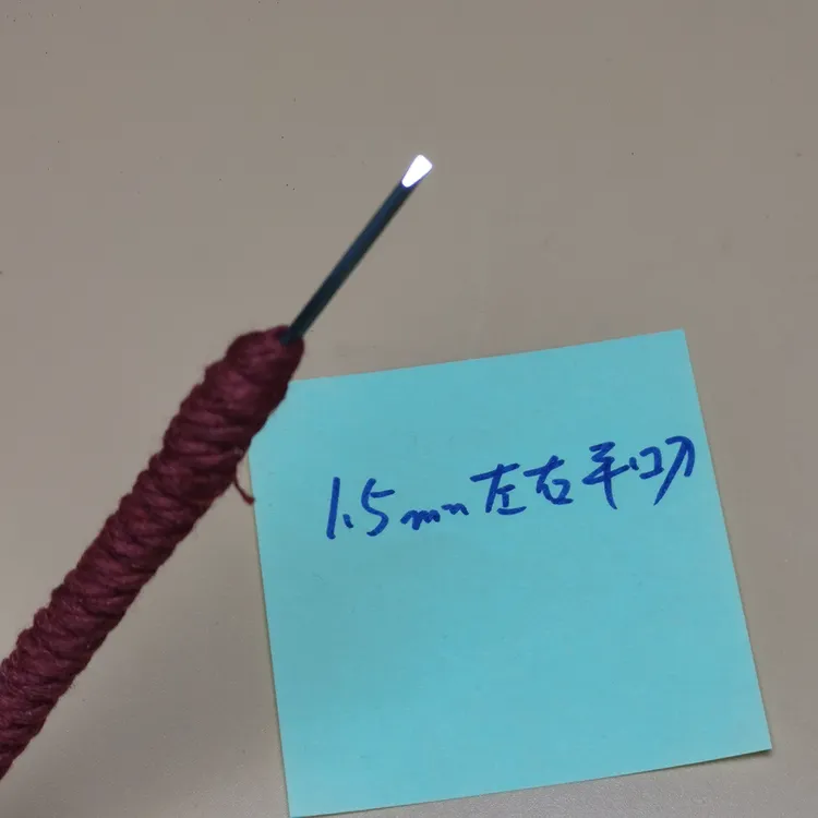 1.5毫米橄榄核桃篮编织效果超硬白钢毫米平刀雕刻刀