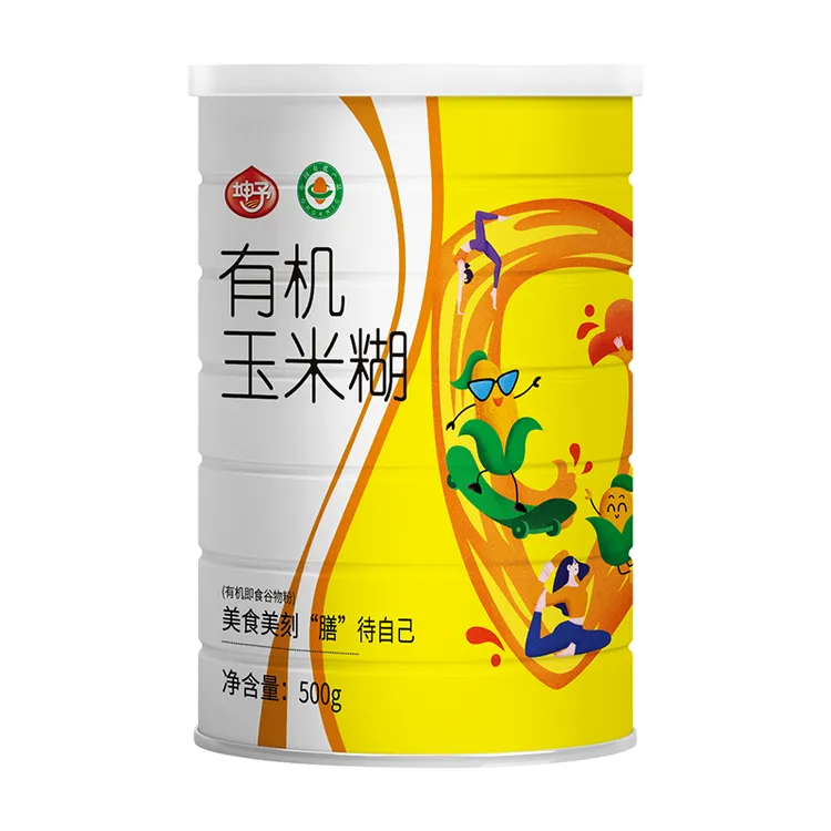 有机玉米糊500g*2罐起 东北特产早餐玉米粥原味纯玉米糊 即食冲饮