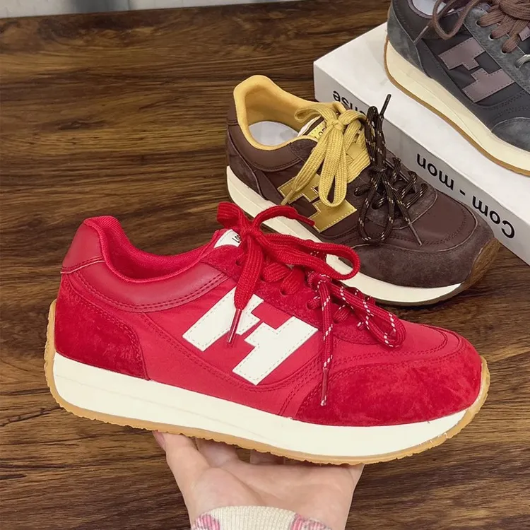 品质巨好看厚底德训鞋女款2025新款爆款鞋子女鞋运动鞋女夏阿甘鞋