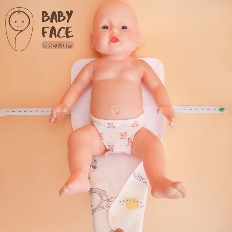 秋冬款新生儿专用纯棉夹裆尿布四层锁边免折叠直接用夹棉加厚可洗