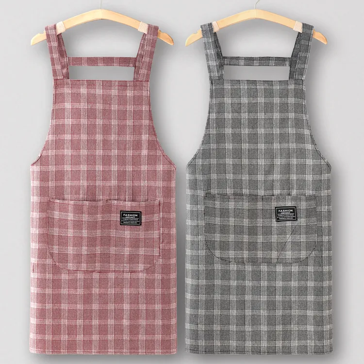 炒菜围裙厨房家用纯棉韩式工作服女餐饮上班专用春夏2025新款做饭