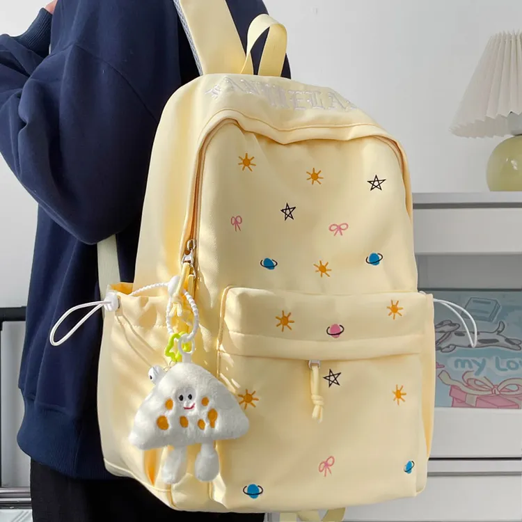 书包女学生ins森系百搭简约校园初中生高中生大学生高颜值双肩包