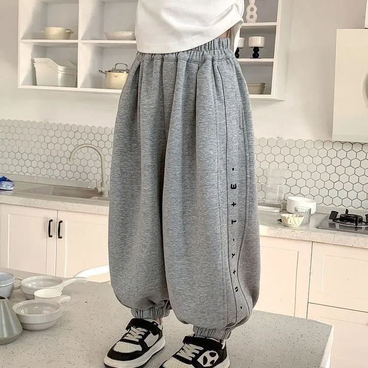 男女童卫裤春秋新款儿童百搭休闲裤童装洋气运动裤宝宝束脚裤