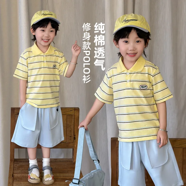 儿童夏装正肩短袖POLO衫2026男童T恤薄款修身WG29131悠悠童话童装