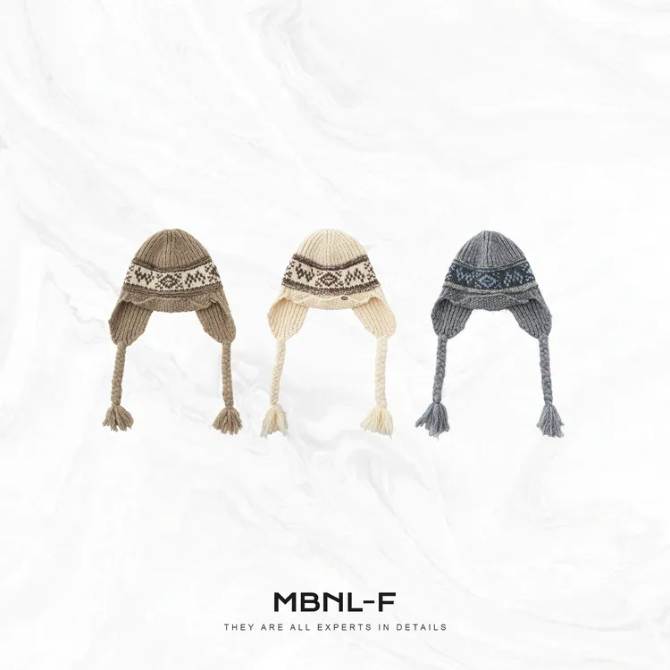 MBNL-F羊毛混纺费尔岛系列显脸小休闲帽 秦磊XM-XMZ1122