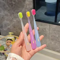 DoraADream渠道布丁儿童3到6-12岁软毛抗菌换牙期防蛀护牙刷3支装