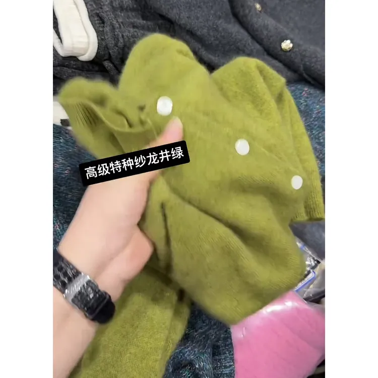 厚款纯色圆领秋季常规款毛针织衫时尚韩版冬季女