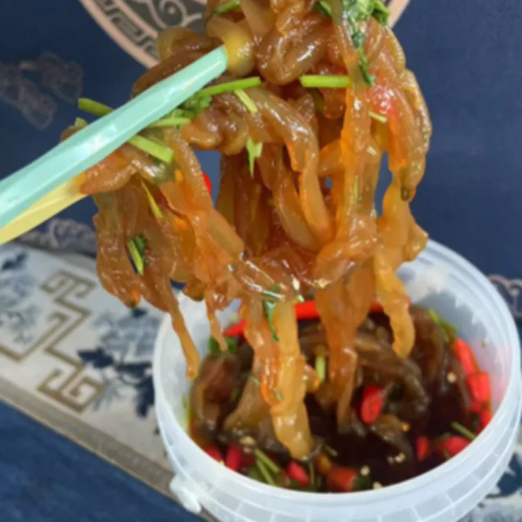 【深海捕捞】酸甜辣/即食海蜇贡菜1000克开盖即食解馋水产海鲜