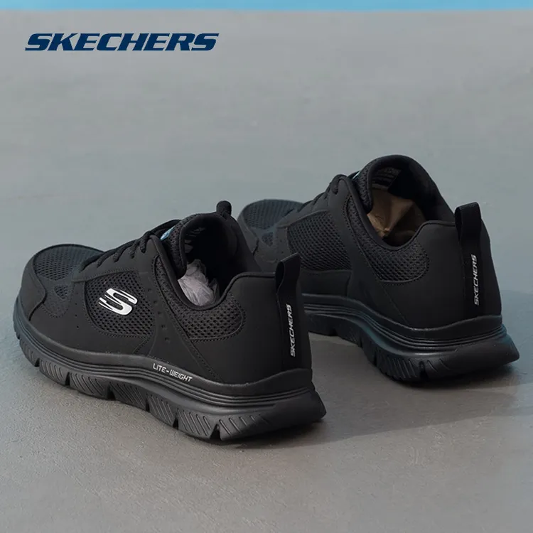 skechers斯凯奇跑鞋男鞋2025夏季新款黑色透气跑步鞋健身运动鞋