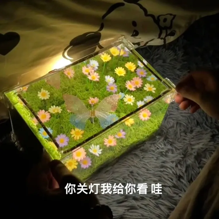 情人节礼物春日蝴蝶夜灯惊喜浪漫创意自制diy材料包夜灯桌面摆件