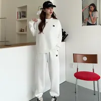 T121秋季新款韩版休闲时尚百搭刺绣m字母女士运动套装2025-157