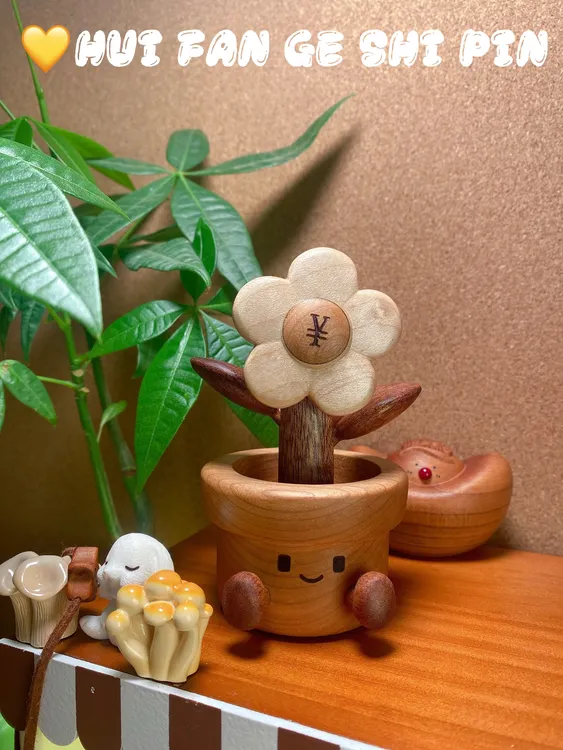开心有钱花玄关小摆件可摆车上有钱花小摆件