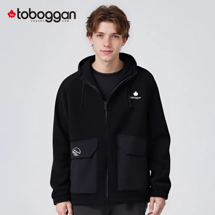 toboggan加拿大秋冬男女连帽夹克立领通勤外套情侣百搭加绒上衣
