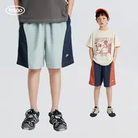 mipo SS24夏装 儿童拼色短裤男童外穿2025新款女童裤子夏季薄款潮