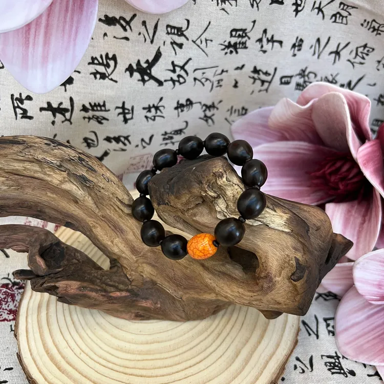 非金属树脂手链 生态六埠 星辰系列手工莲子文玩手串 简装