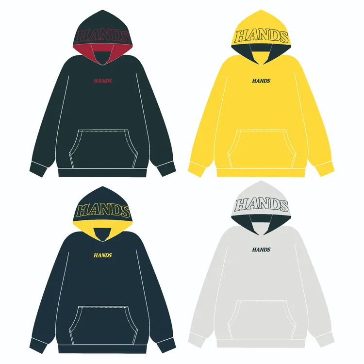 HandSeven春秋新款连帽情侣卫衣加绒加厚休闲时尚外套男款春秋