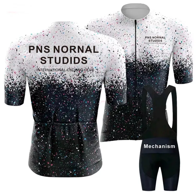 PNS夏季公路山地自行车短袖骑行服速干透气大码上衣背带骑行短裤