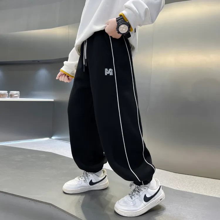 儿童装男童裤子春秋款2025新款卫裤秋季运动中大童男孩秋装长裤潮