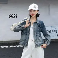 HHY6621（聚水潭）女士春季新款牛仔外套复古版设计感女士牛仔外套